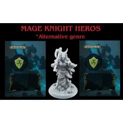 Personnage heros alternatif mage knight 3D En Résine