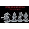 Personnage heros alternatif genre mage knight 3D En Résine