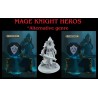 Personnage heros alternatif genre mage knight 3D En Résine