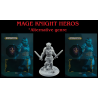 Personnage heros alternatif genre mage knight 3D En Résine